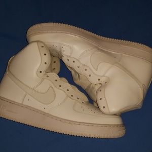 Air force 1s all white hi top men sz 12